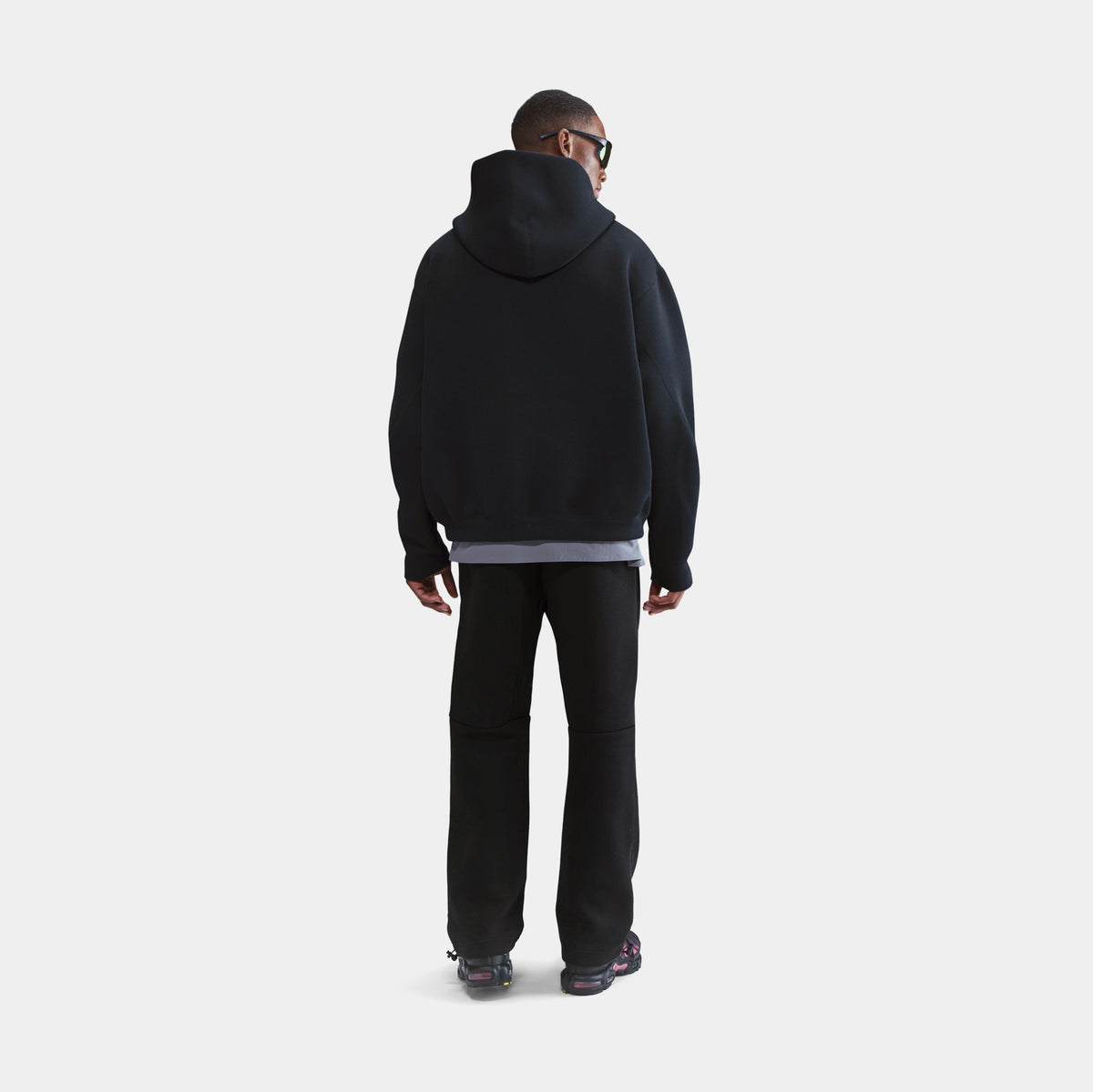 Nike Tech Fleece Oversized Mens Hoodie Black Black HV6535-010