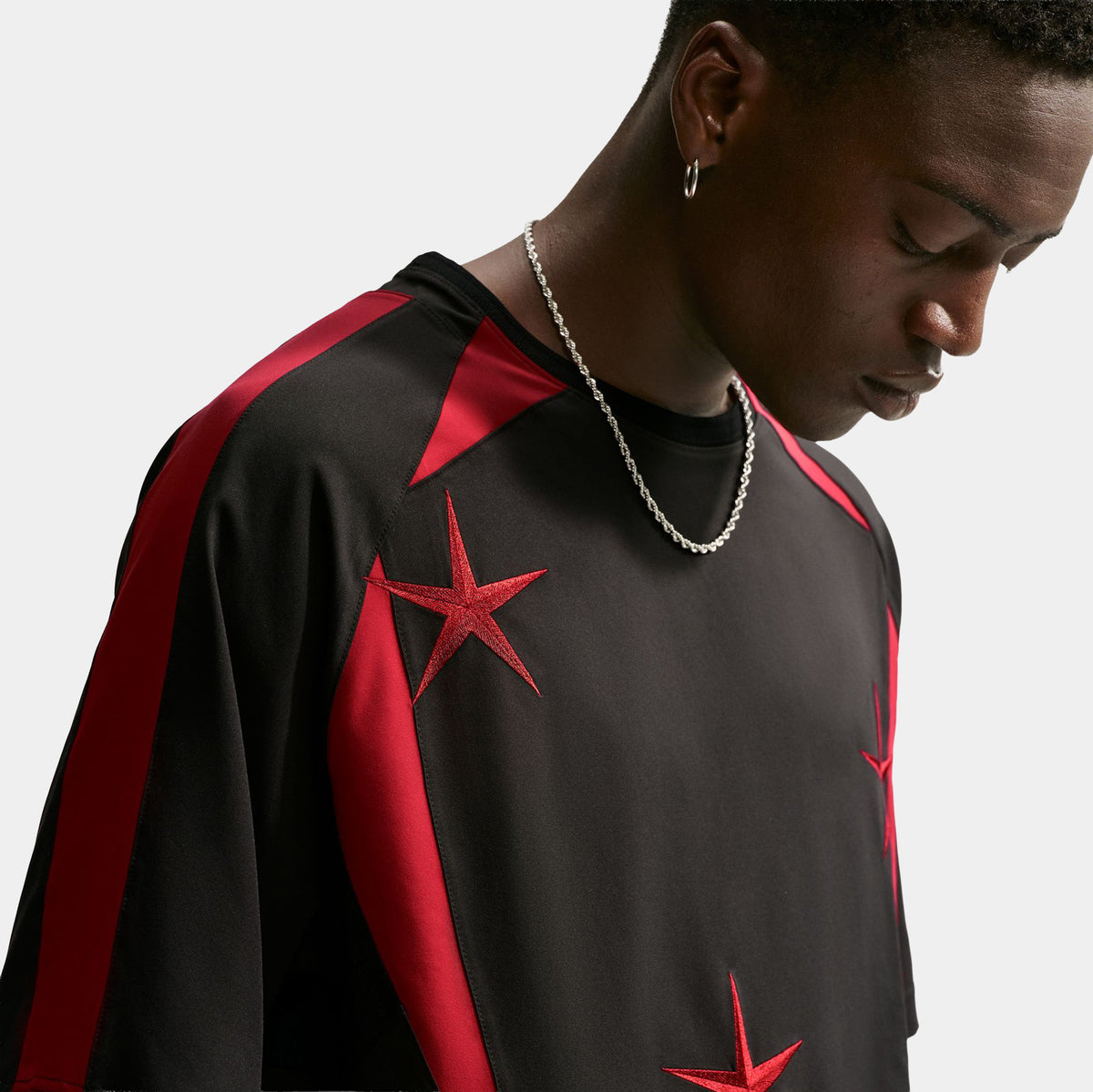 Nike Your Message Here Mens Jersey Black University Red Safety