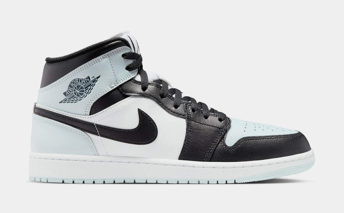 Jordan Air Jordan 1 Mid Mens Lifestyle Shoes Black Squadron Blue Jordan Air Jordan 1 Mid Mens Lifestyle Shoes Black Squadron Blue