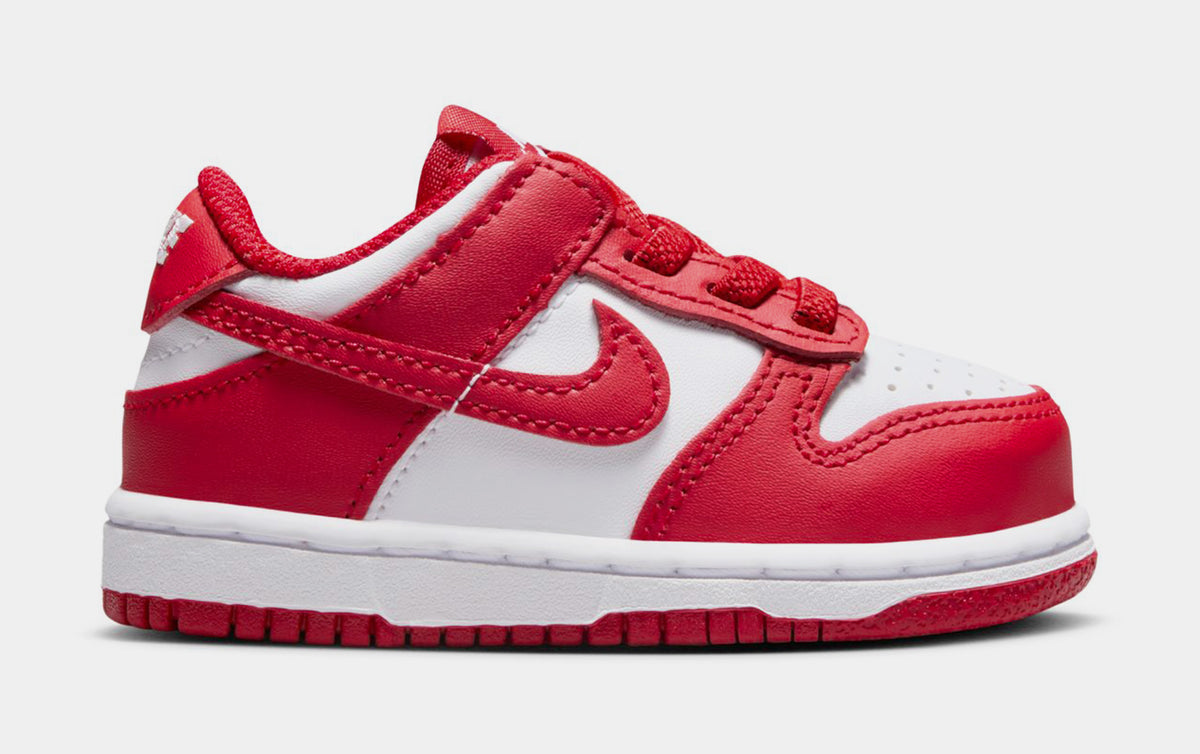 nike dunk low pink red white stores
