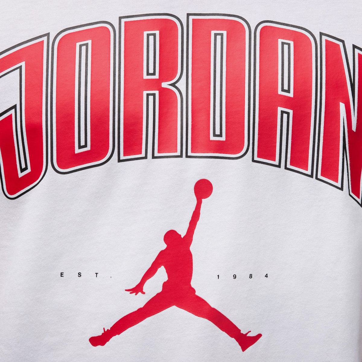 Jordan City 88 Crew Mens Short Sleeve Shirt White Gym Red Gym Red