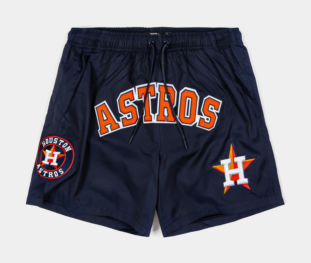 Pro Standard Houston Astros Classic Woven Mens Shorts Navy Orange