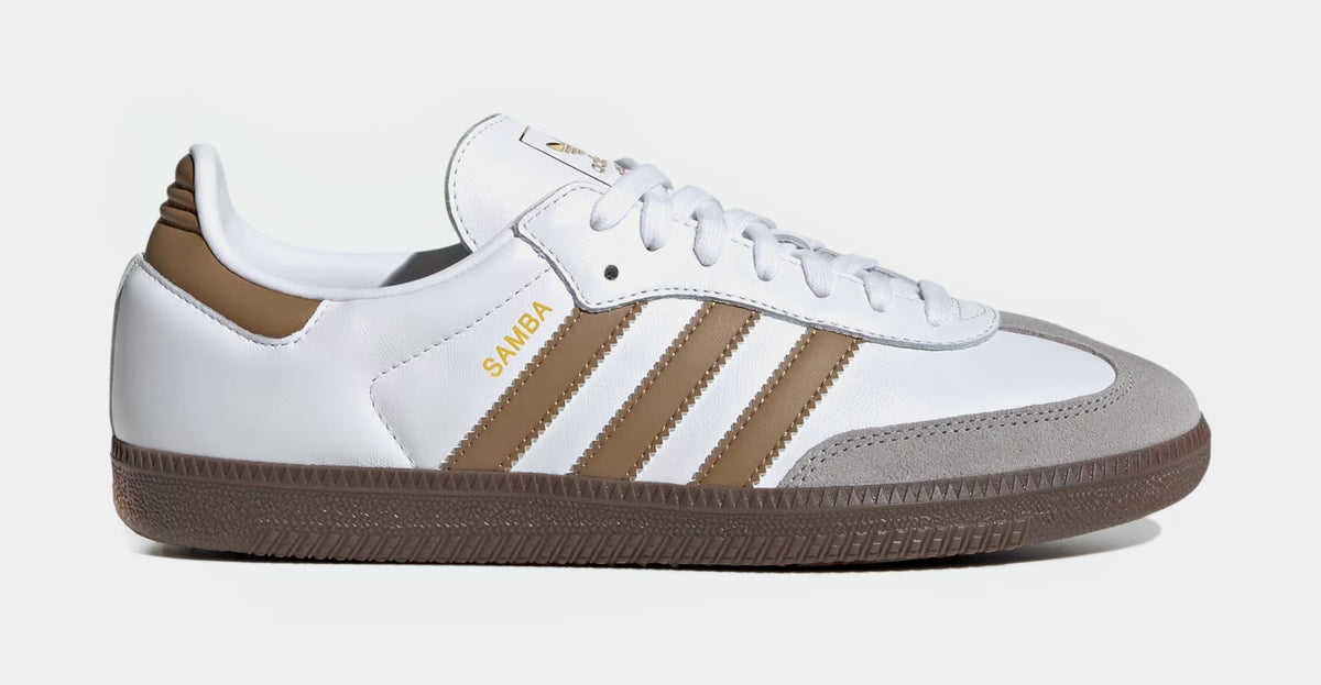 adidas Samba OG Mens Lifestyle Shoes (Cloud White/Brown Desert) adidas Samba OG Mens Lifestyle Shoes (Cloud White/Brown Desert)