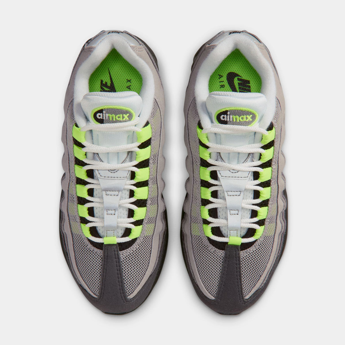 Nike Air Max 95 Big Bubble Neon Grade School Running Shoes Black