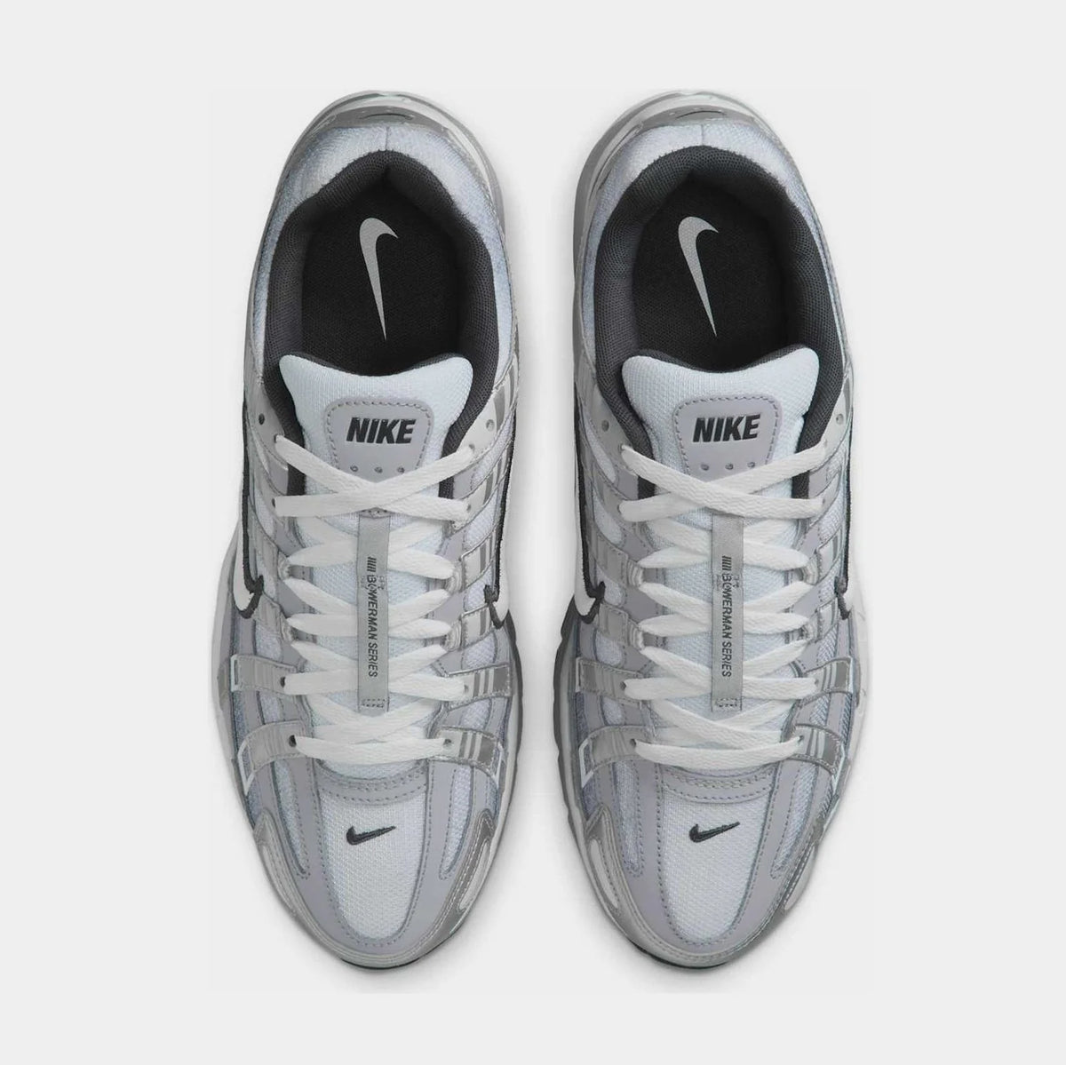Nike P-6000 Mens Running Shoes Metallic Silver Summit White-Wolf