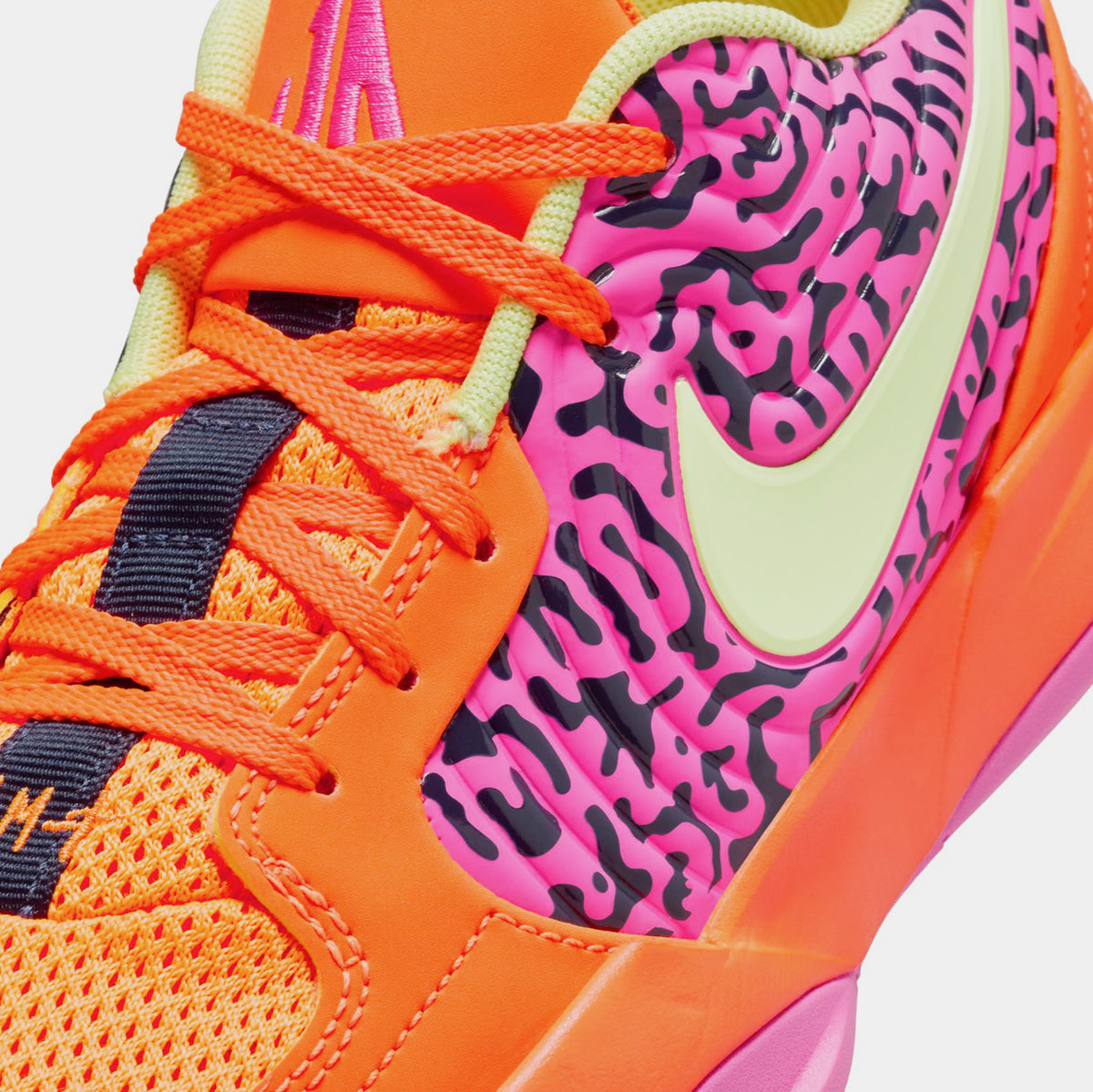 nike shoes orange and pink