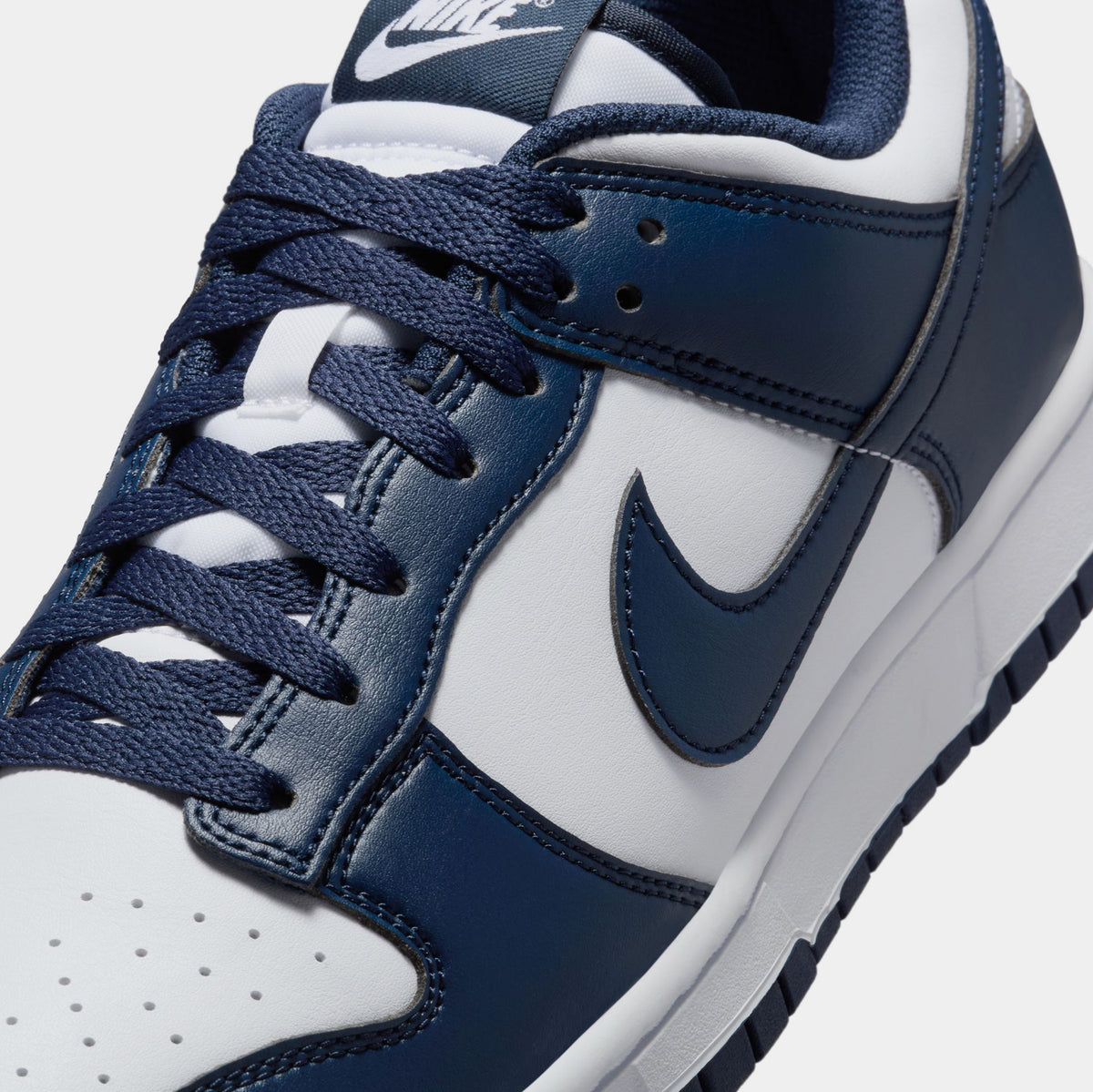 Nike Dunk Low Mens Lifestyle Shoes Midnight Navy White HF5441-107