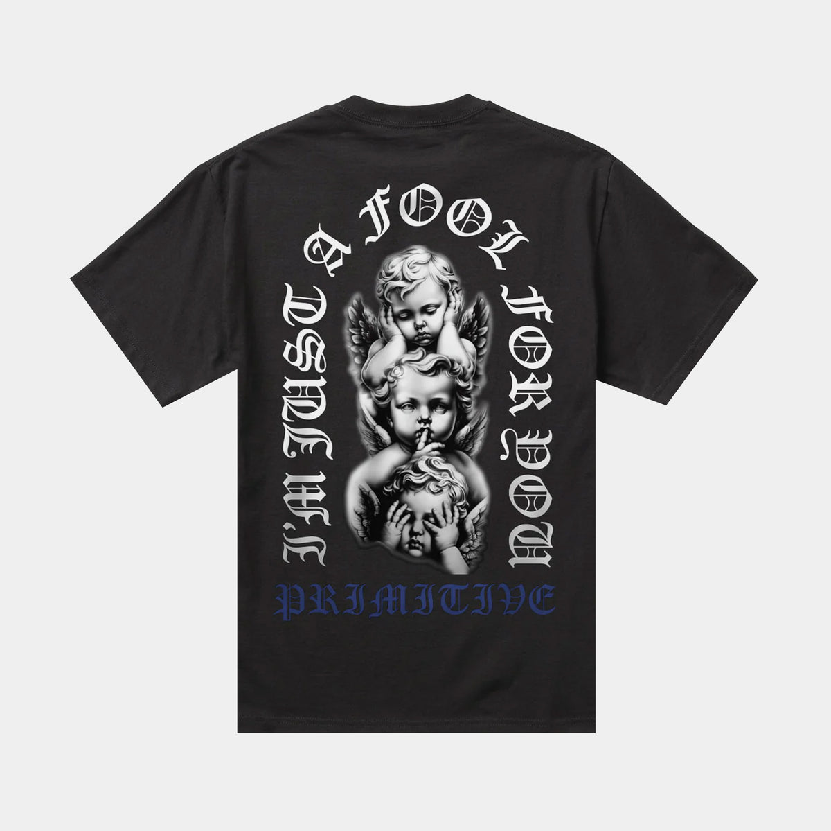 Primitive Dedication Mens Short Sleeve Shirt Black White PAPSP2515