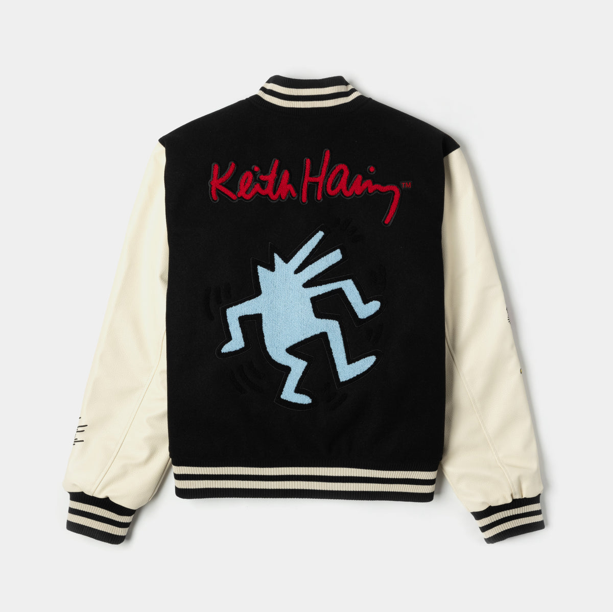 Shoe Palace SP x Keith Haring Varsity Mens Jacket Black Cream