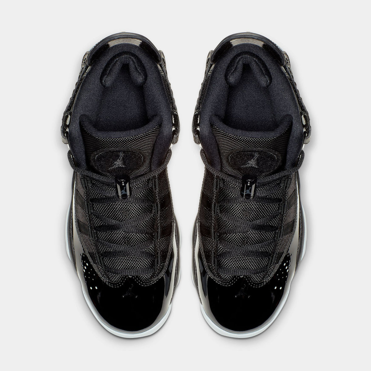 Jordan 6 Rings GS Black White Basketball Sneakers 323419-011 BOYS 7 YOUTH NEW* Youth Grade-School Boy NIKE AIR Jordan 6 Rings J (GS  main image 4