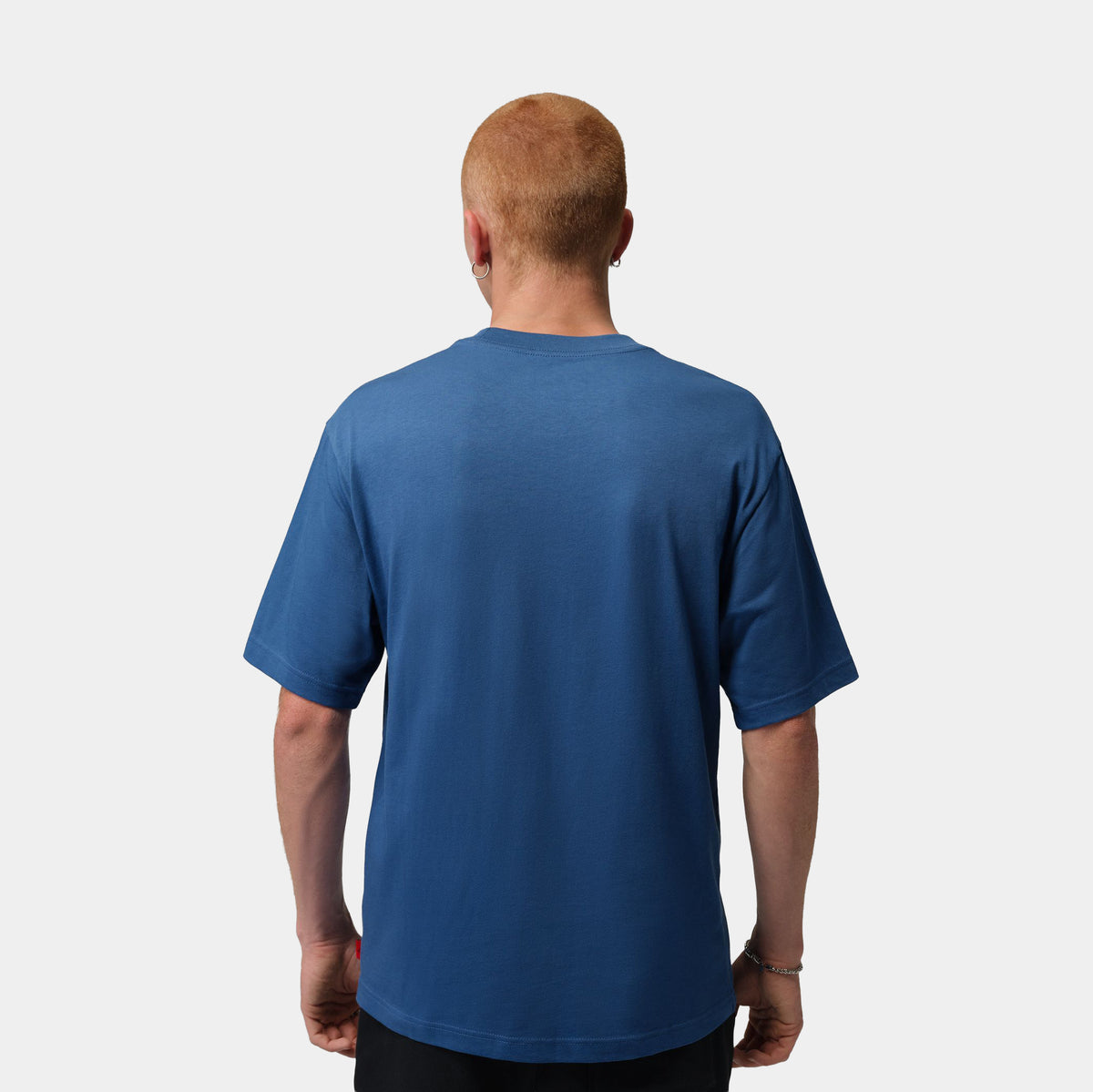 Jordan Brooklyn Mens Short Sleeve Shirt True Blue IV5202-485