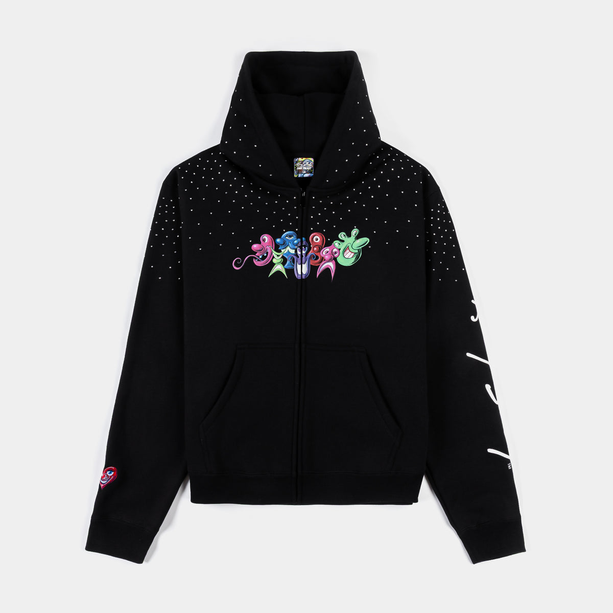 SHoe Palace SP x Kenny Scharf Icons Zip Up Mens Hoodie Black Blue