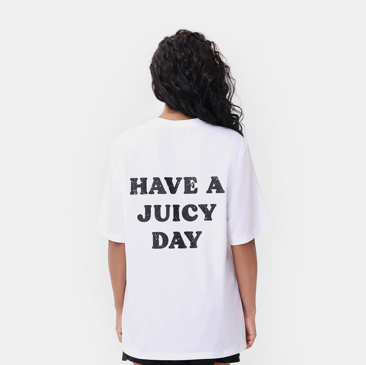 juicy Juicy Couture Oversized Have A Juicy Day Graphic Womens Short