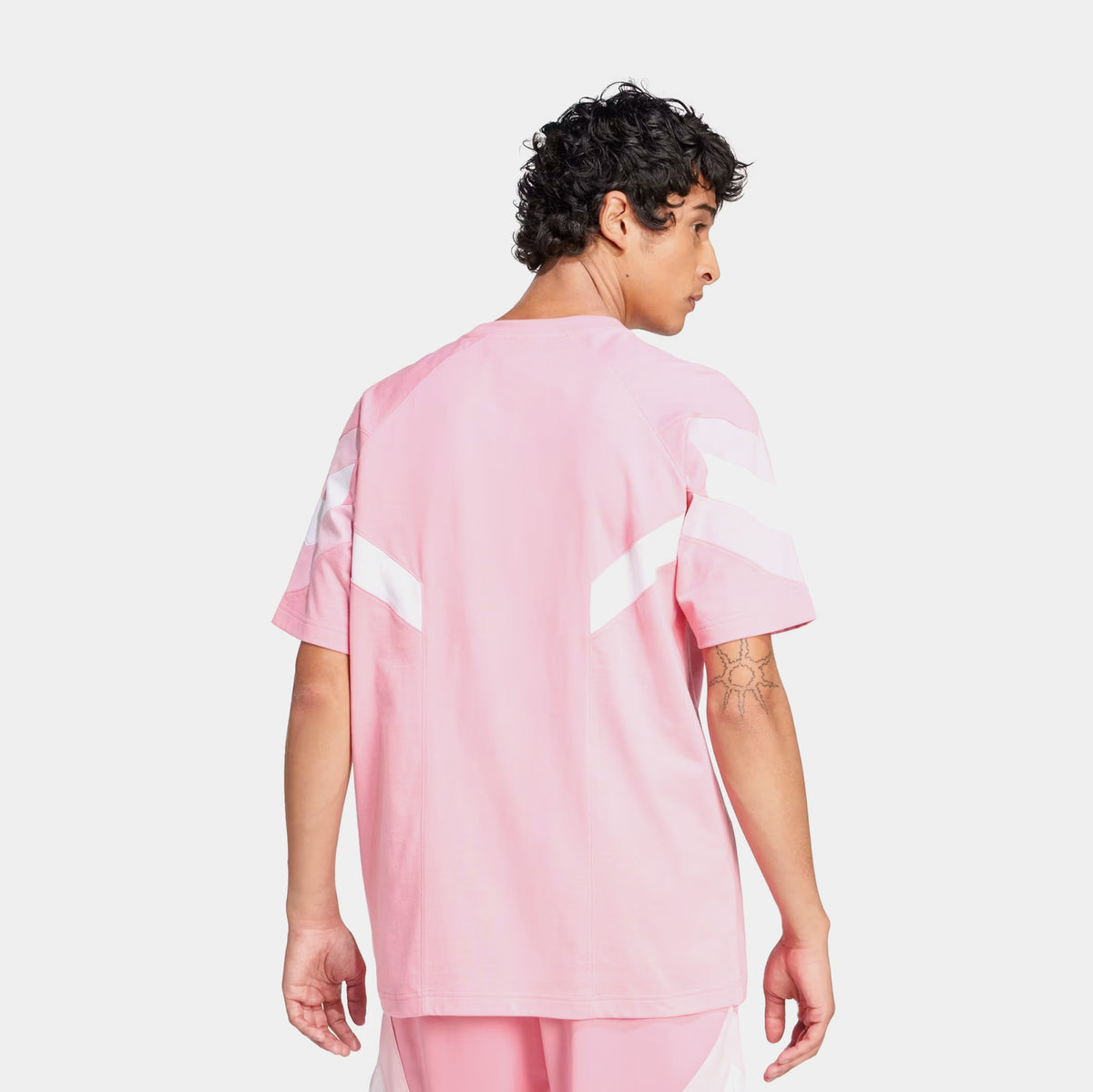 adidas Inter Miami CF Originals Mens Short Sleeve Shirt Easy Pink