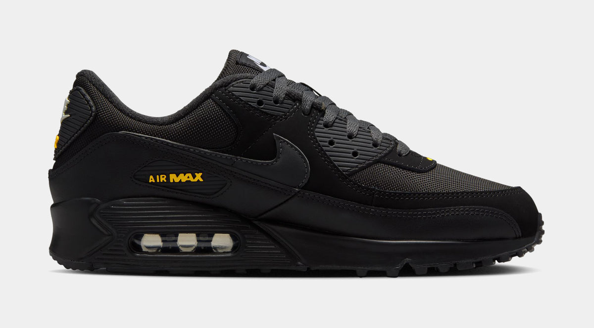 Nike Air Max 90 Black Speed Yellow Mens Running Shoes Black Yellow