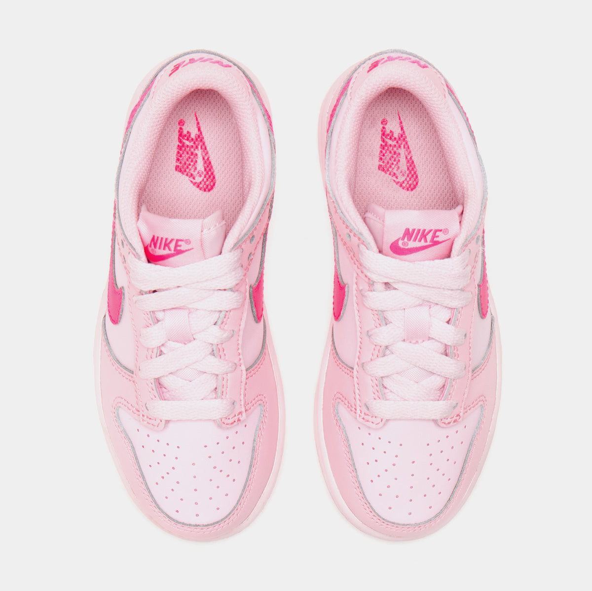 Nike Dunk Low Triple Pink Preschool Lifestyle Shoe Pink  display picture 1