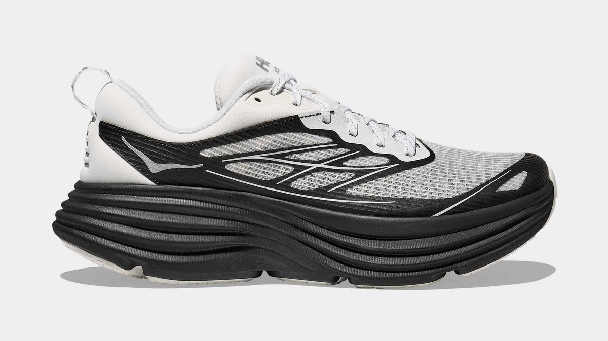 Hoka Bondi 8 Caged Mens Running Shoes Frost Black 1155391-FLCK