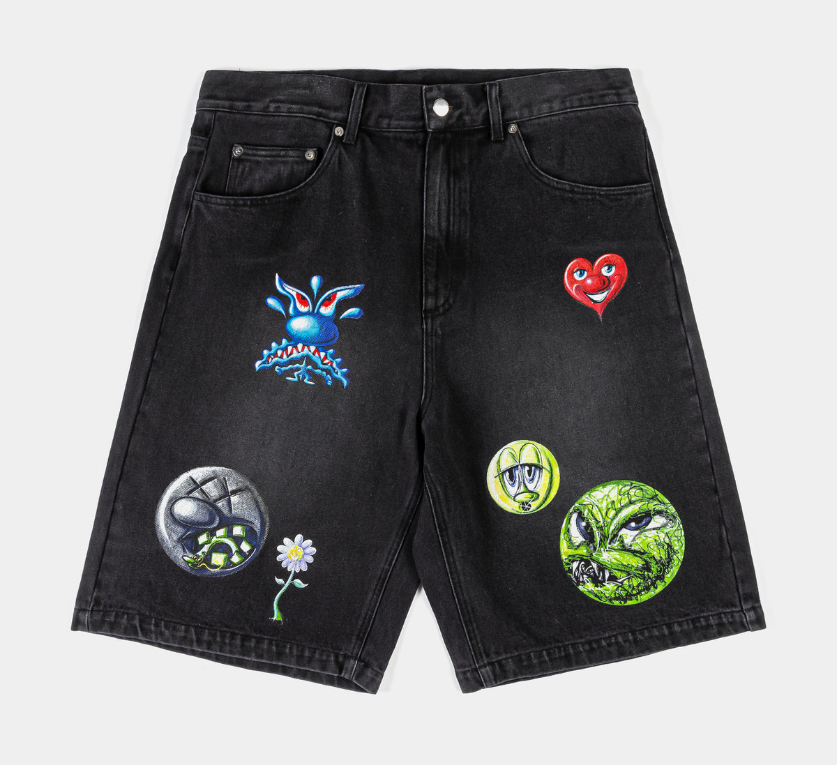 SHoe Palace SP x Kenny Scharf All Over Print Washed Denim Mens