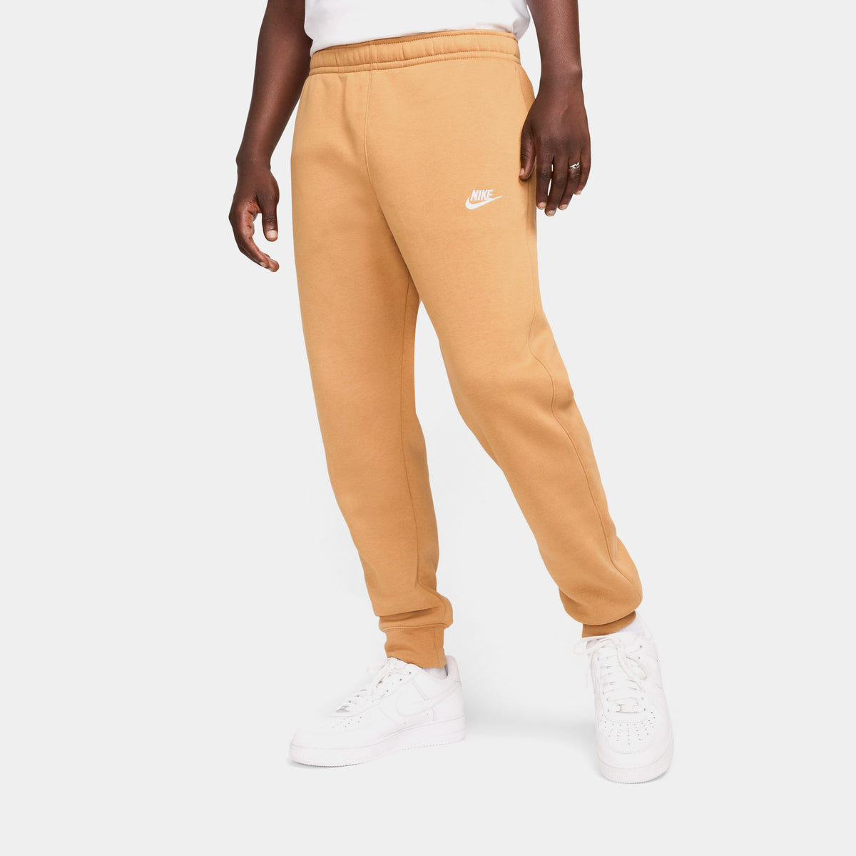Nike NSW Club Fleece Jogger Mens Pants Flax White BV2671-224