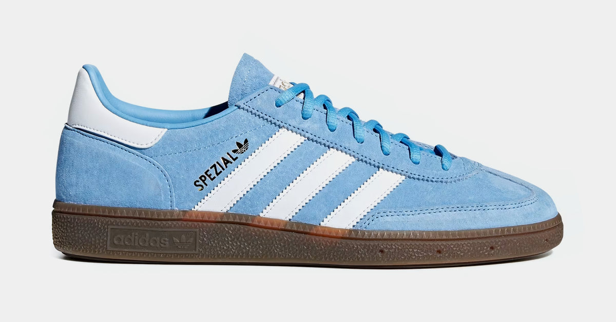 adidas Handball Spezial Mens Lifestyle Shoes Light Blue adidas Handball Spezial Mens Lifestyle Shoes Light Blue