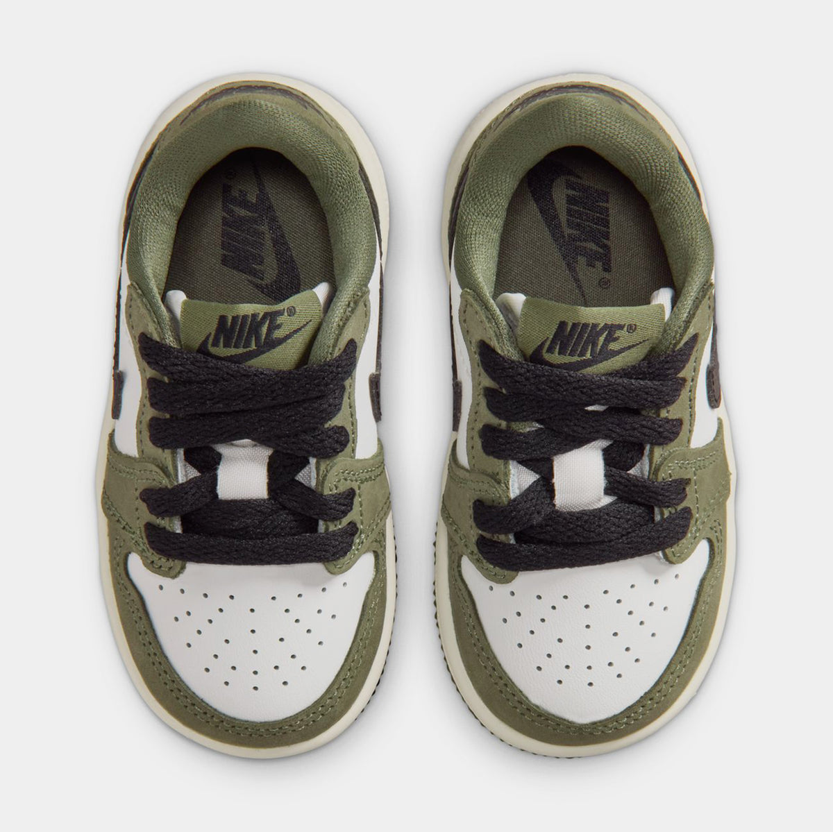 Jordan Air Jordan 1 Low OG Medium Olive And Summit White Infant