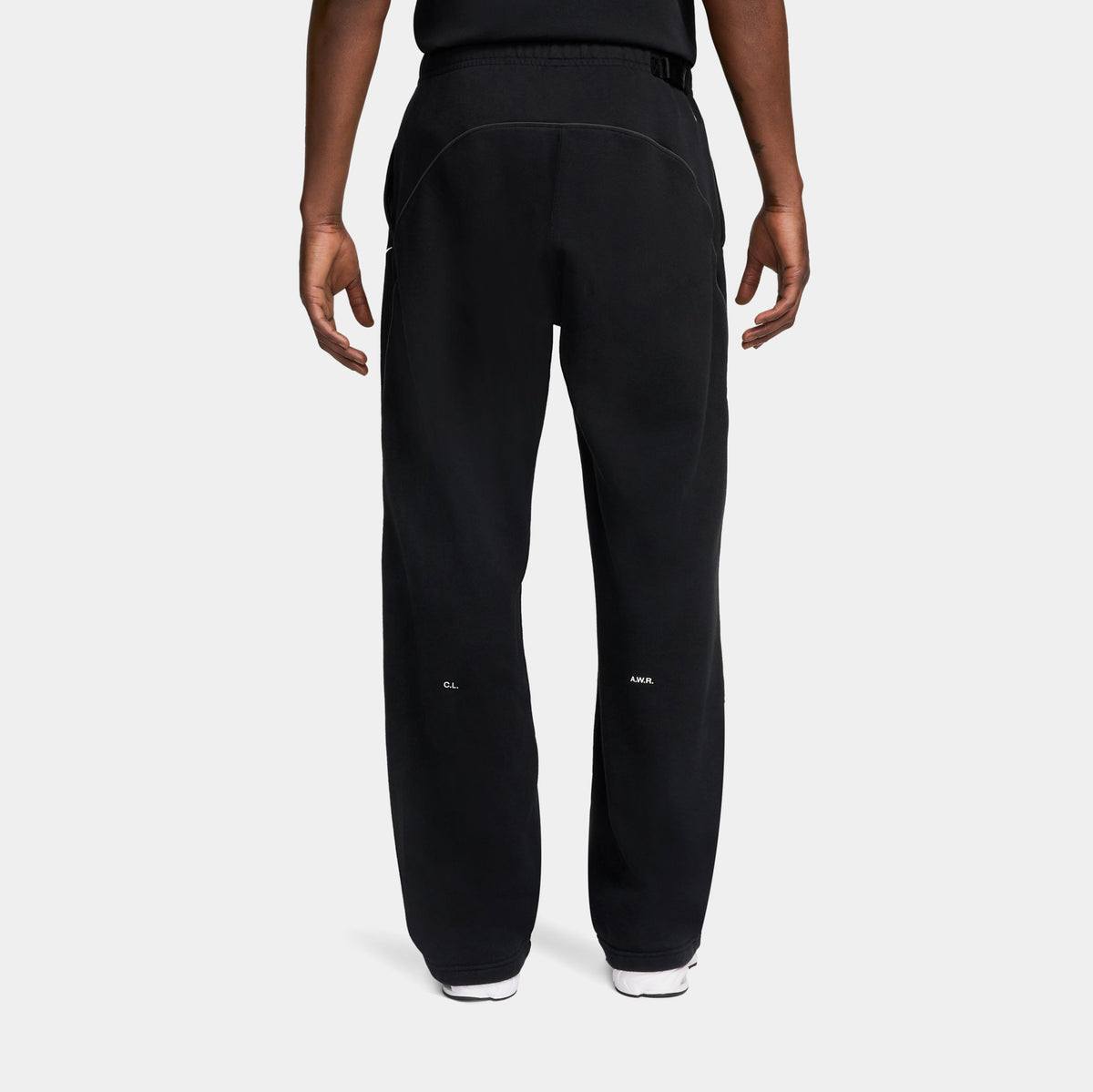 Nike Nocta Fleece CS Open Hem Mens Sweatpants Black Black White