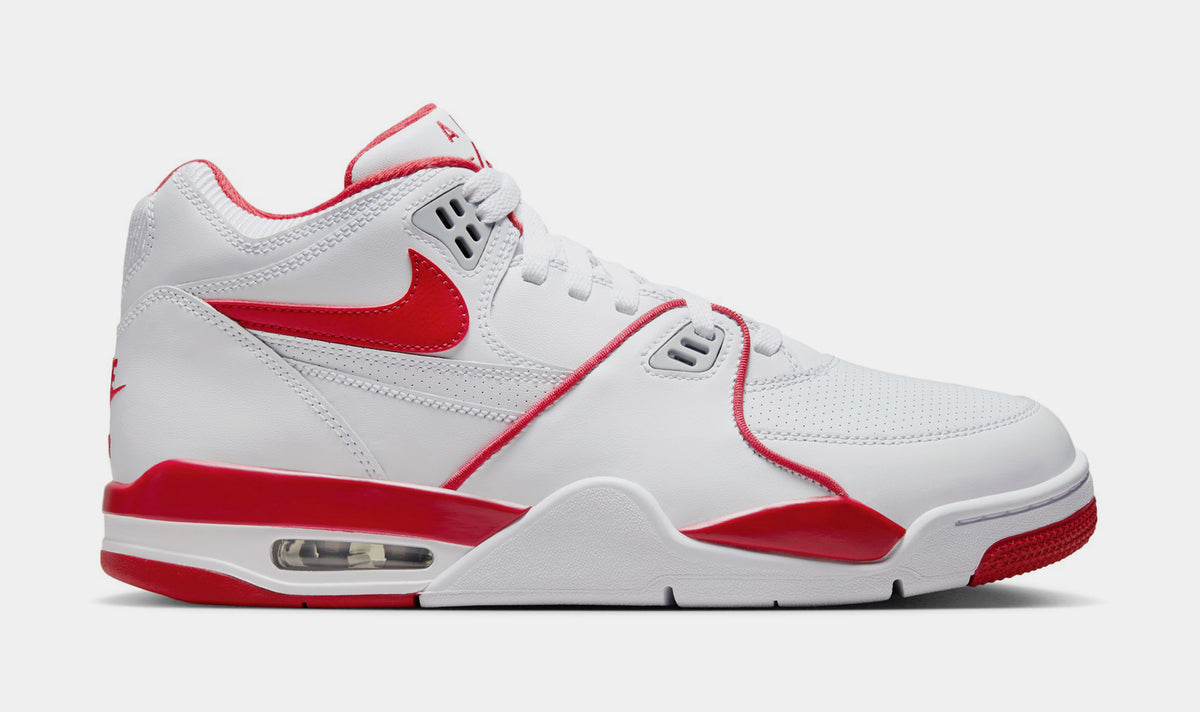 Nike Air Flight '89 OG Mens Lifestyle Shoes White Varsity Red Wolf Grey HM3467-100 â Shoe Palace