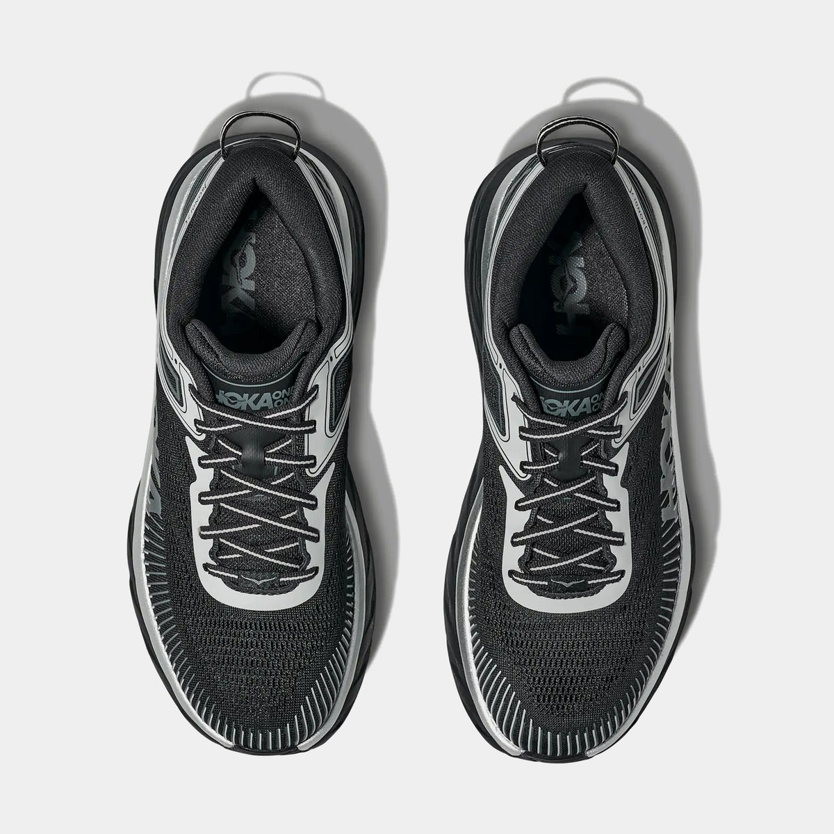 Hoka Bondi 7 Mens Running Shoes Black Stardust 1110518-BKSTR
