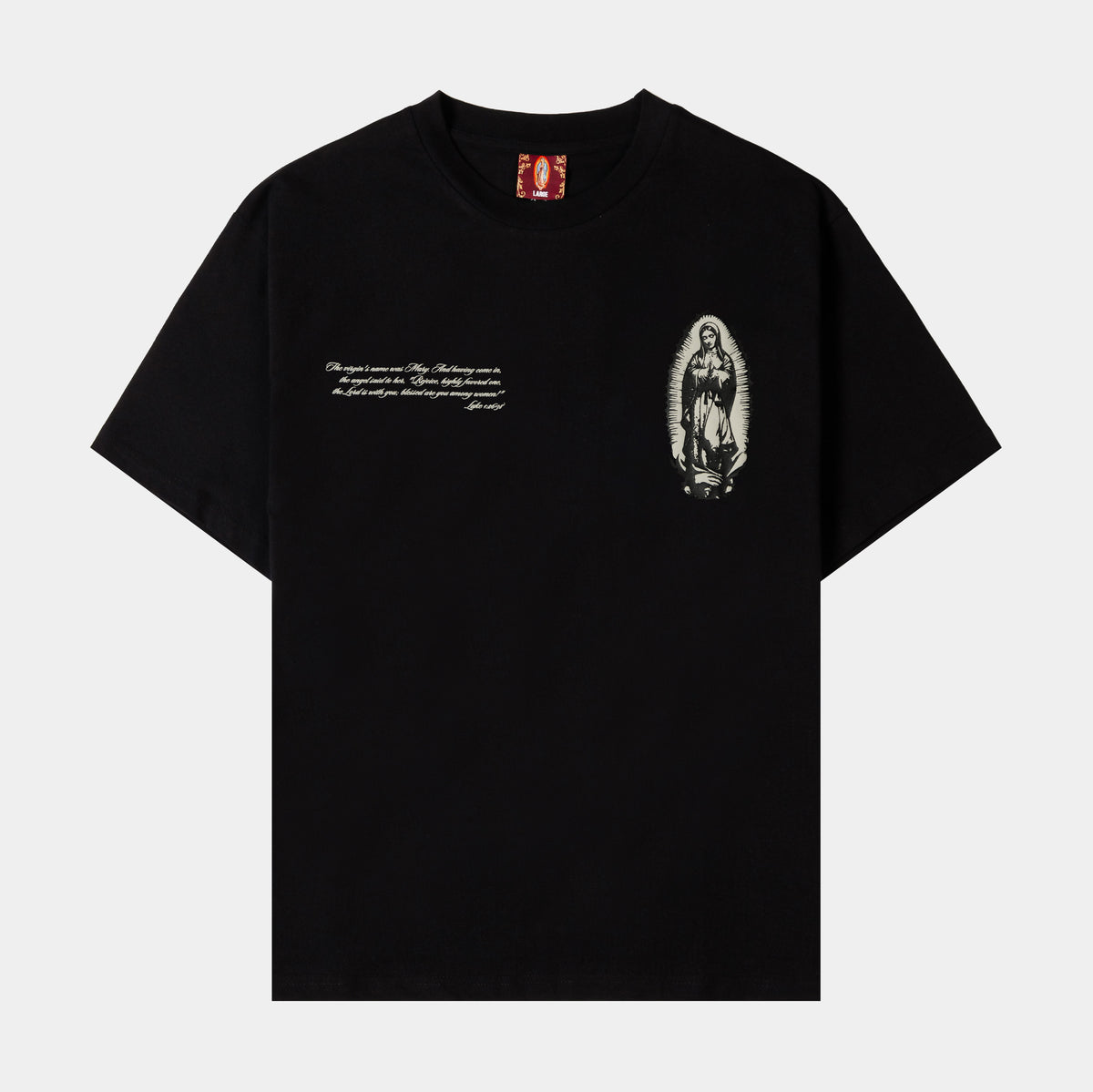 CTHDRL Guadalupe Mural Mens Short Sleeve Shirt Black Gold MRSS203