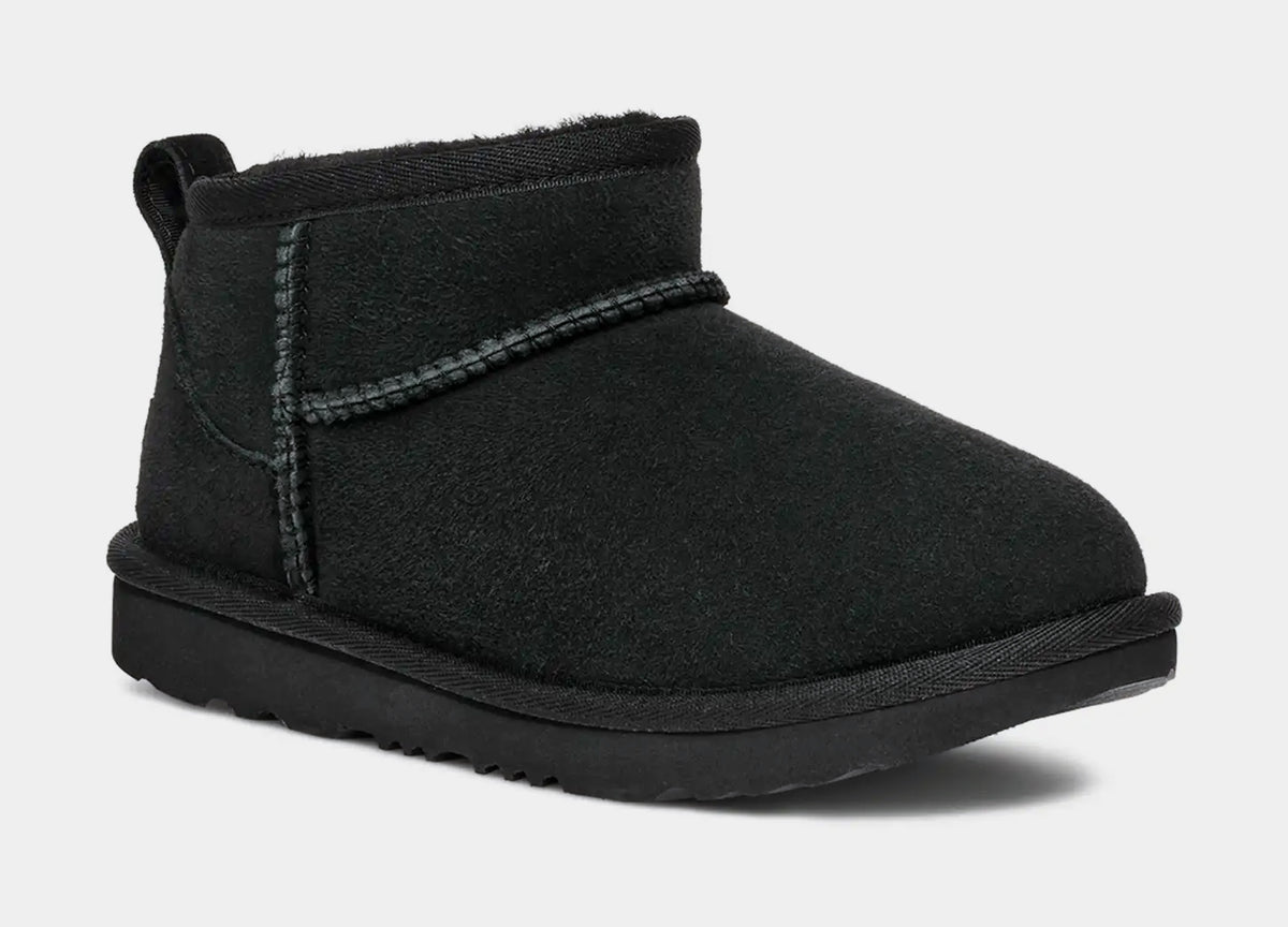 UGG Classic Ultra Mini Grade School Boots Black 1130750K BLK