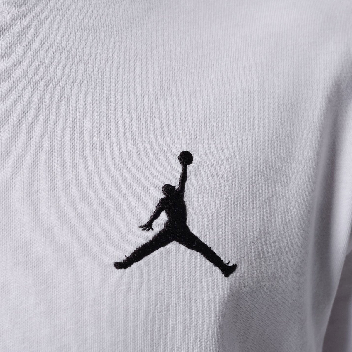 Jordan Embroidered Jumpman Mens Short Sleeve Shirt White Black