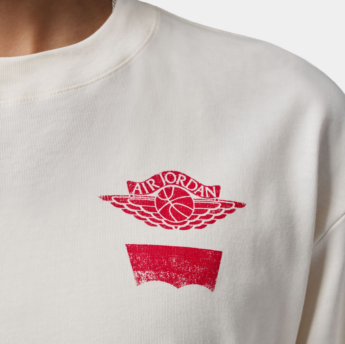 Jordan Air Jordan x Levi's Mens Long Sleeve Shirt Cream IM6730-110