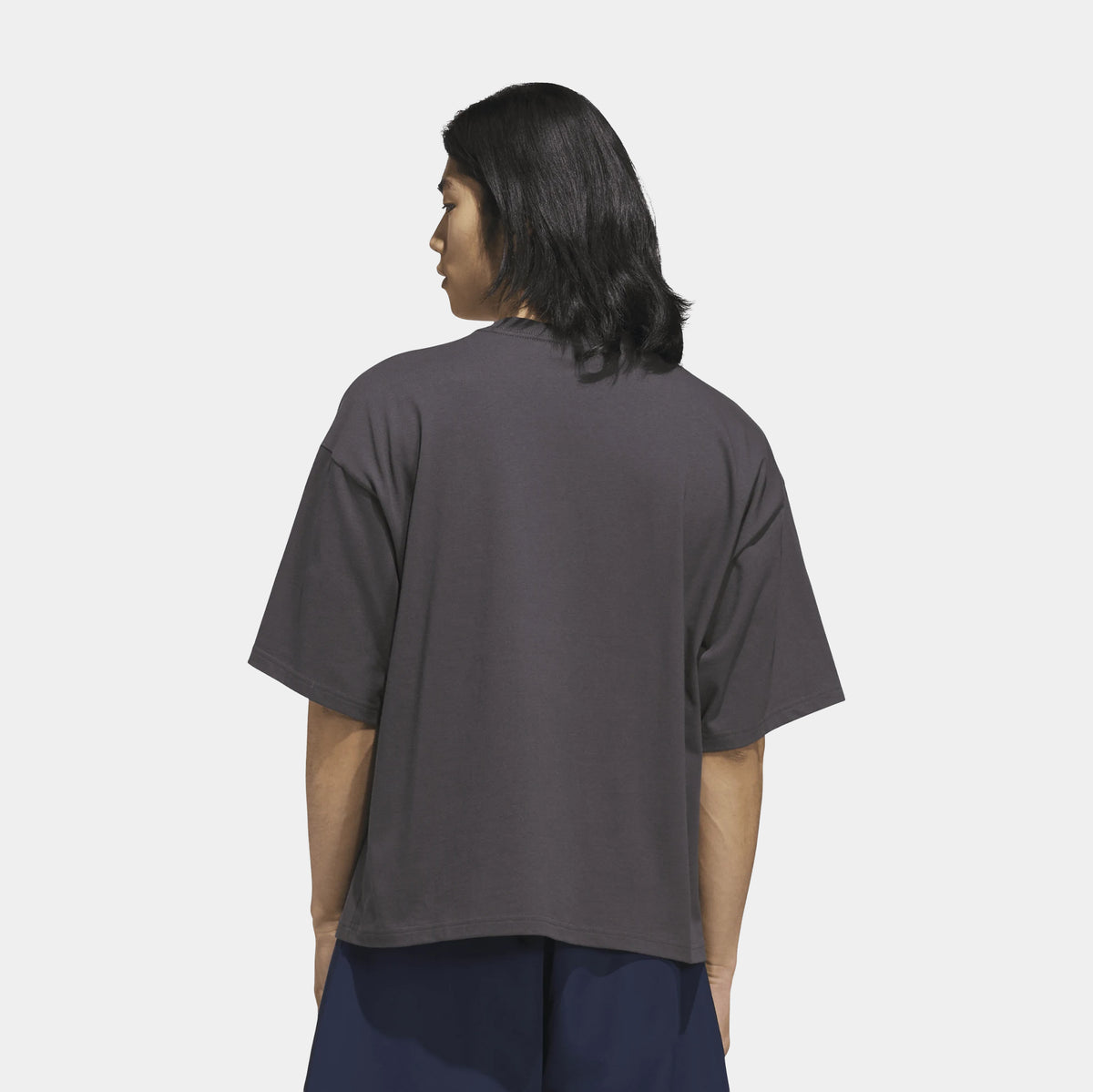 adidas Metal OG Graphic Mens Short Sleeve Shirt Utility Black Grey