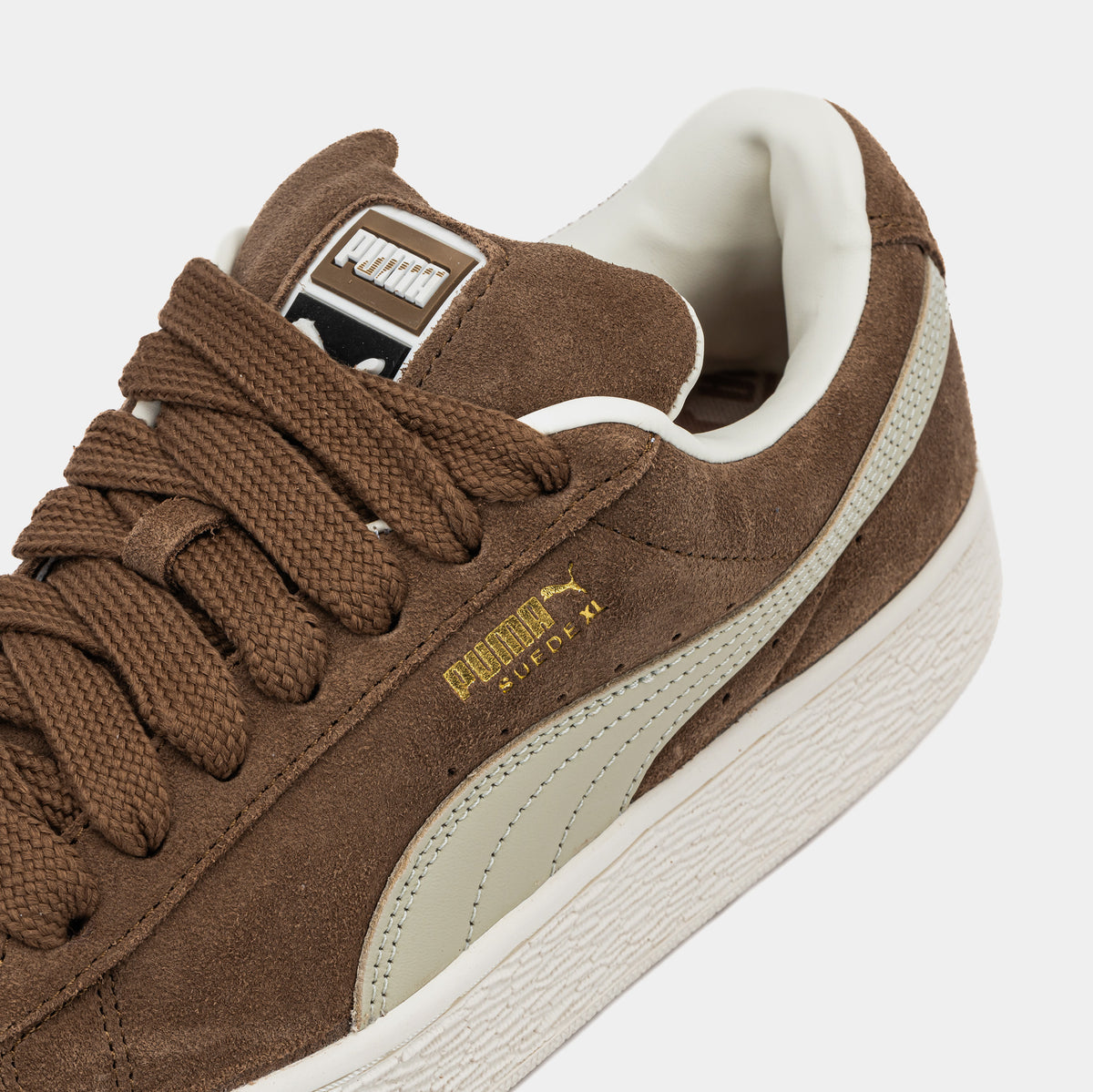 PUMA Suede XL Mens Lifestyle Shoes Haute Coffee Desert Dust 395205