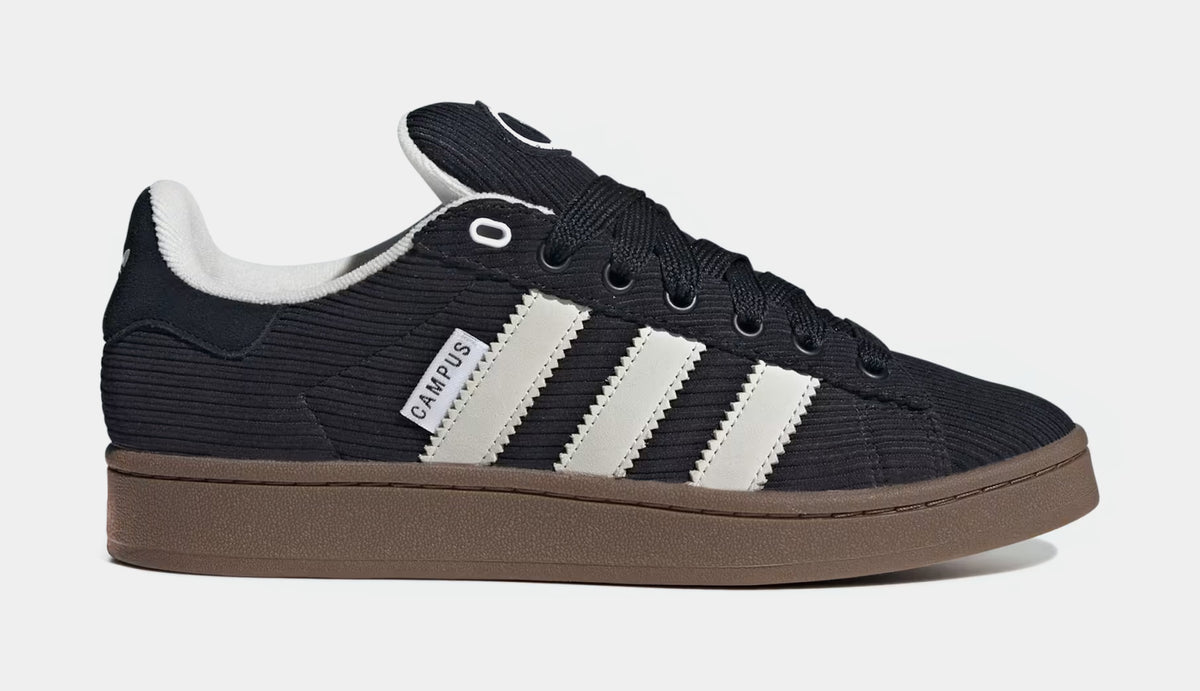 adidas Originals Campus 00s Men's Core Black/Crystal White/Gum Shoes, Size: 10