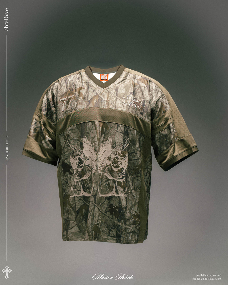 Maison Article Angels Camo Mesh Mens Jersey Grey Brown RTMJ201B