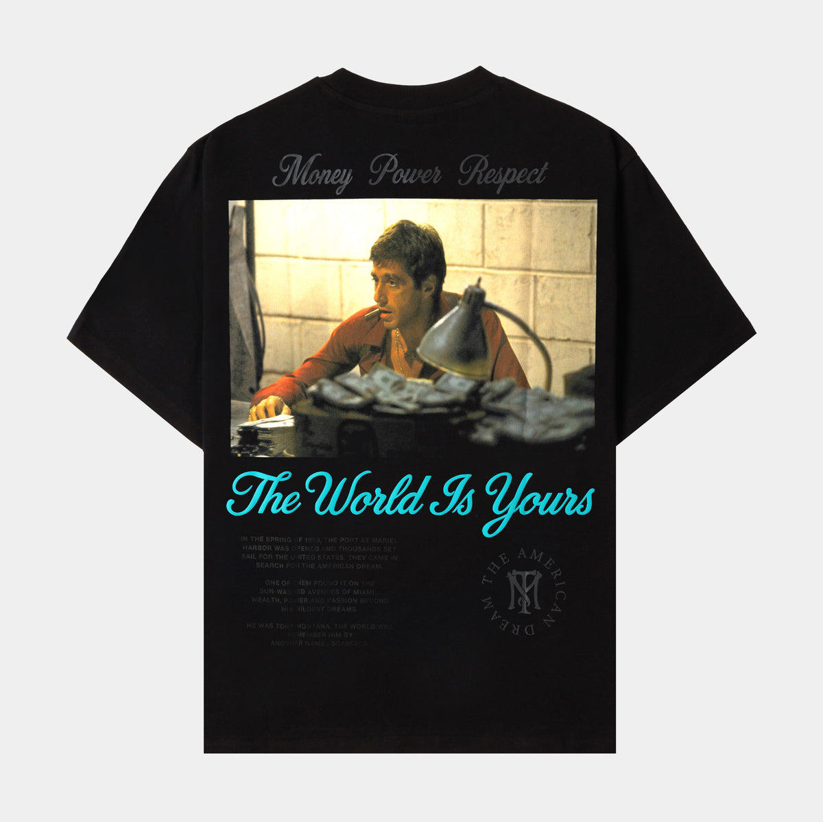 Shoe Palace SP x Scarface Power Mens Short Sleeve Shirt Black Blue