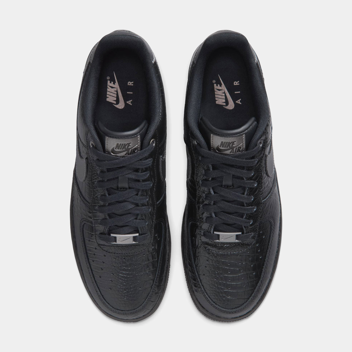 靴 NIKE AIR FORCE 1 BLACK 26cm Nike Air Force 1 Low Triple Black Croc Mens Lifestyle Shoes Black
