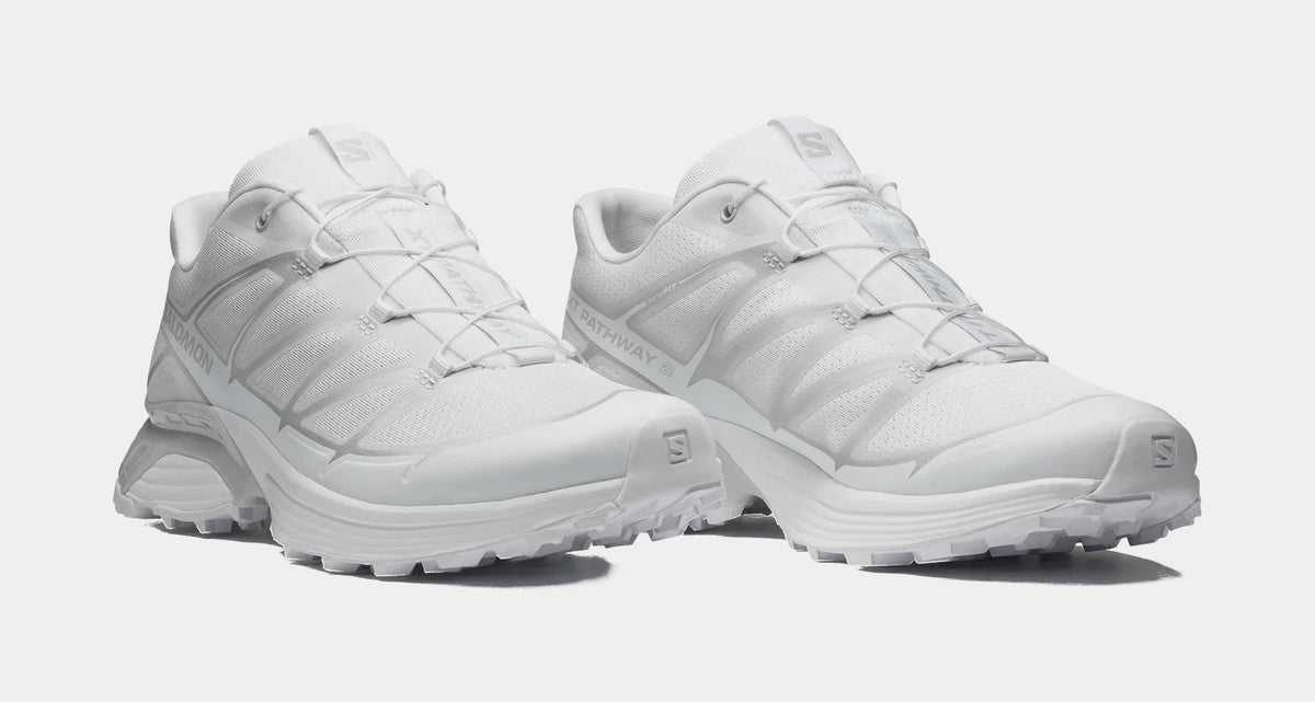 Salomon XT Pathway 2 Mens Running Shoes White White Metal