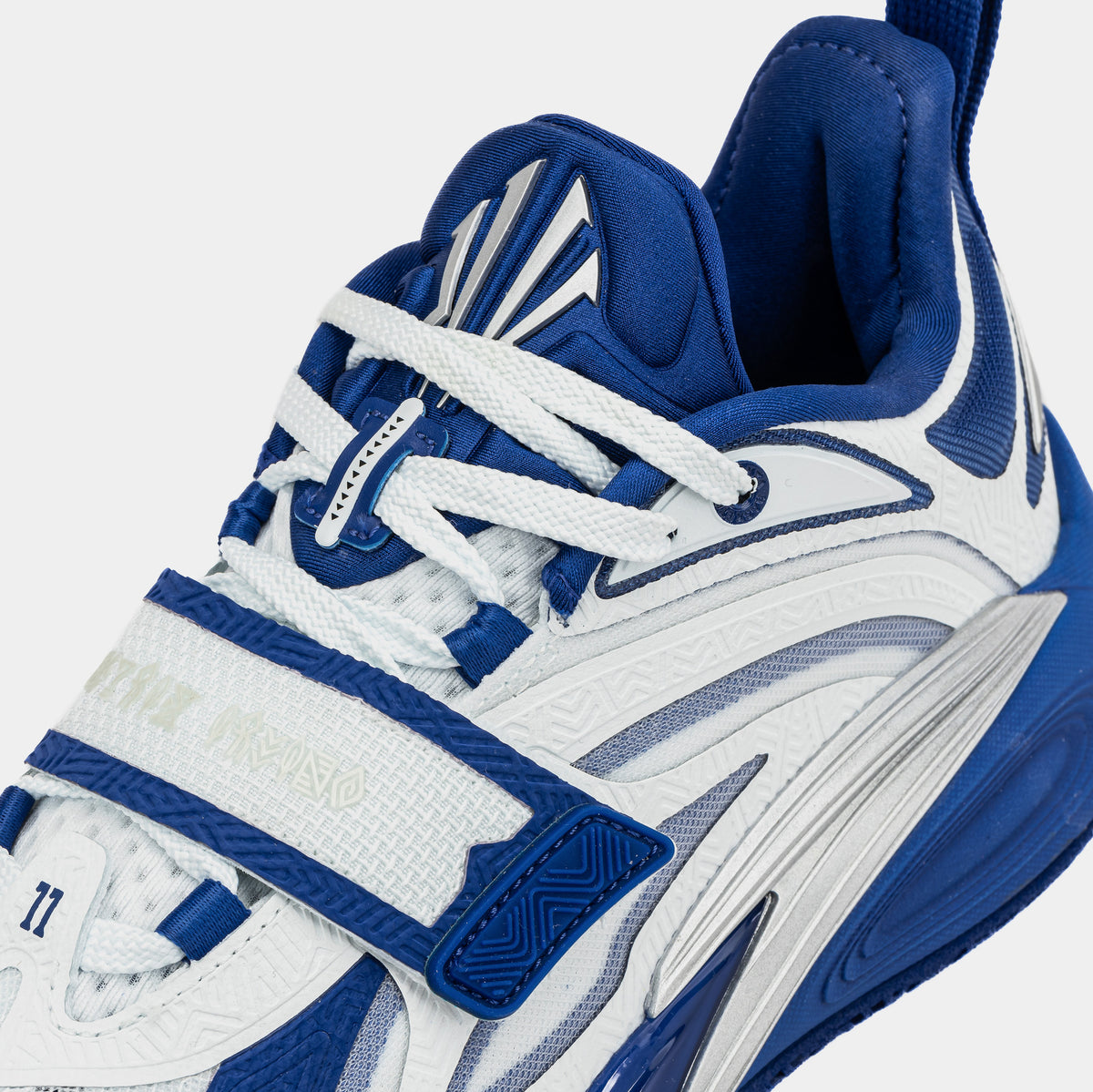 ANTA Kai 1 College Mens Basketball Shoes Blue White Silver Final