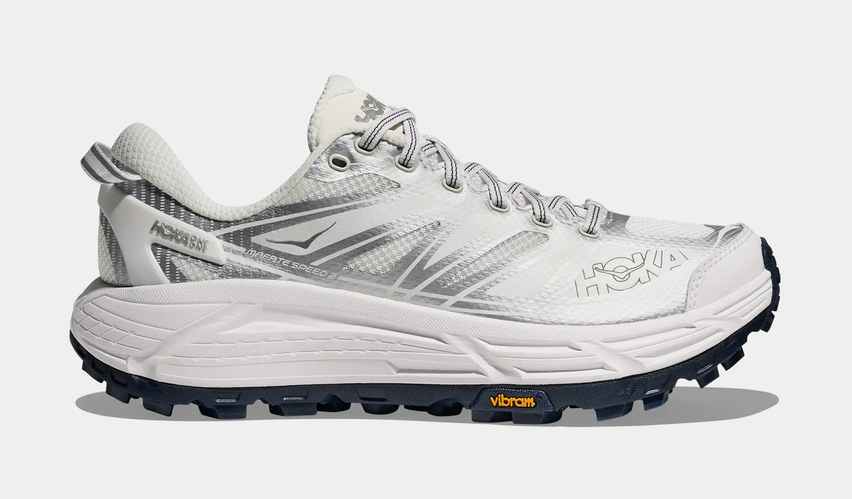 Hoka Mafate Speed 2 Mens Running Shoes White Silver 1126851  display picture 3