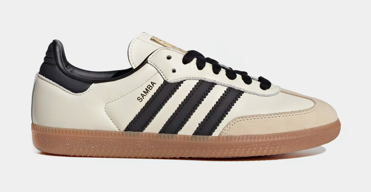 adidas Samba OG Womens Lifestyle Shoes Cream White Core Black Sand ID0478   Shoe Palace
