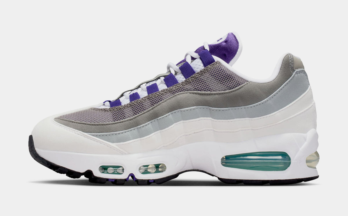 Nike Air Max 95 Big Bubble Grape Womens Running Shoes White 