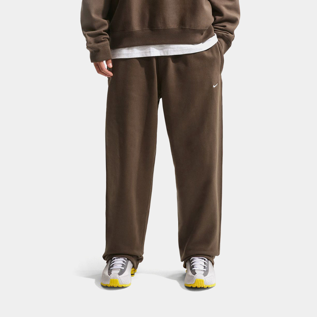 nike nrg premium essential fleece pant brown