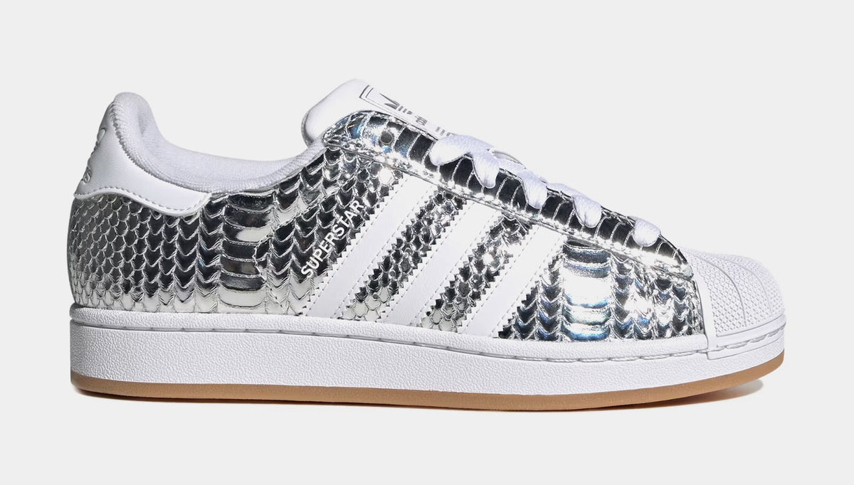 adidas Superstar II Chrome Womens Lifestyle Shoes Silver Metallic White  Grey KH9020 – Shoe Palace