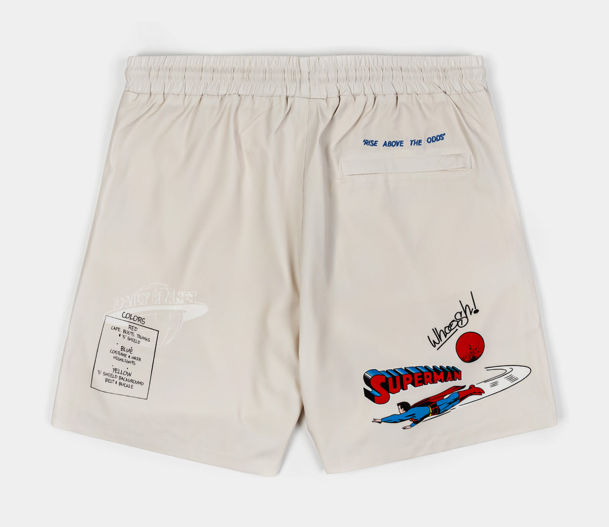 Shoe Palace Superman x Shoe Palace Chrome Hybrid Mens Shorts Beige