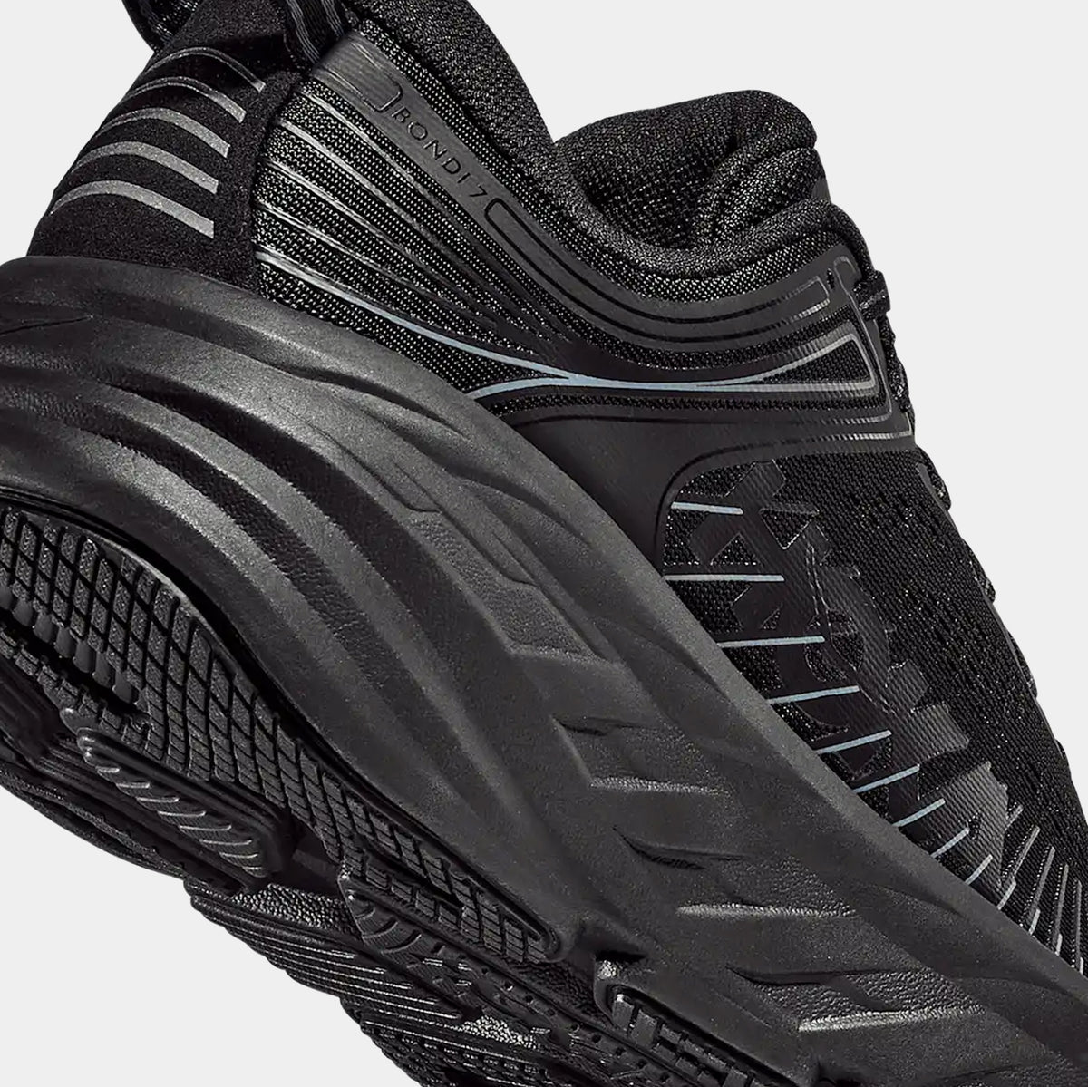 Hoka Bondi 7 Mens Running Shoes Black Black 1110518-BBLC – Shoe Palace