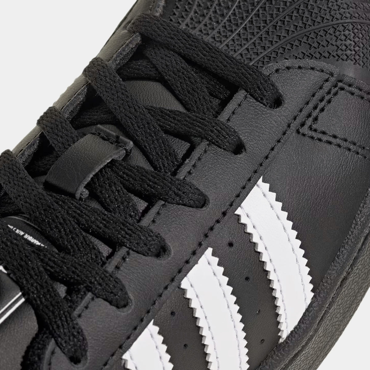 adidas Kids' Preschool Superstar II Shoes, Size 13, Black/White