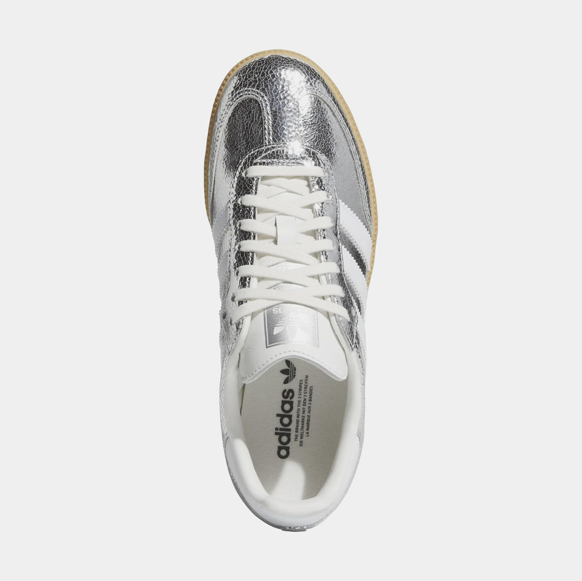 adidas Samba OG Grade School Lifestyle Shoes Silver Metallic Cloud