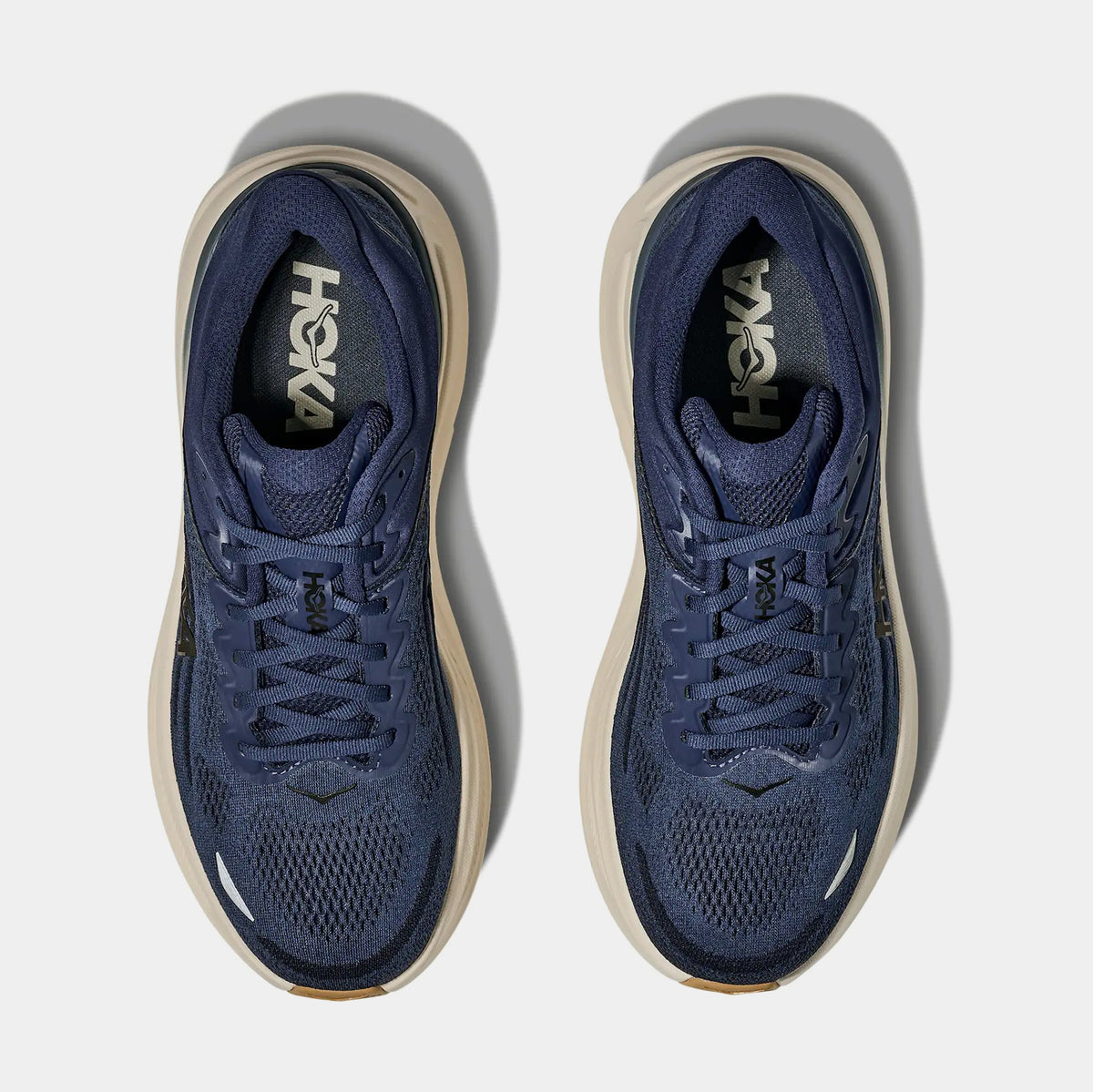 Hoka Bondi 9 Mens Running Shoes Varsity Navy White 1162011  display picture 1